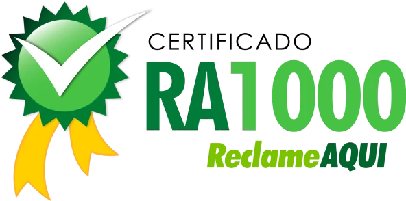 Certificado RA1000 ReclameAqui